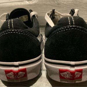 Vans black and White low top